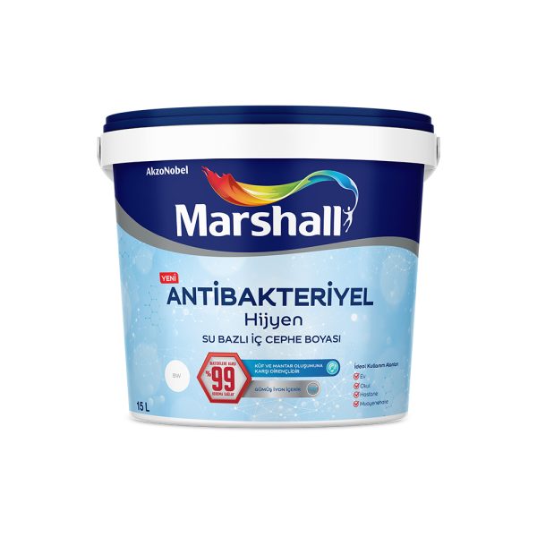 Marshall Antibakteriyel İç Cephe Duvar Boyası